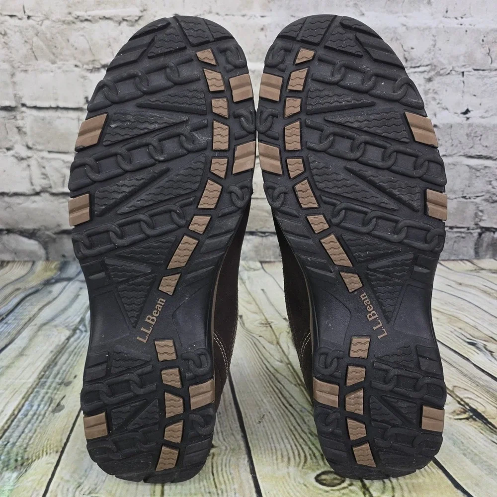 LL Bean TEK 2.5 Hiking Shoes Mens 13 Brown Suede Waterproof Slip On 271741